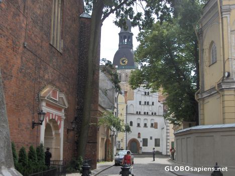 Postcard Streets of Riga