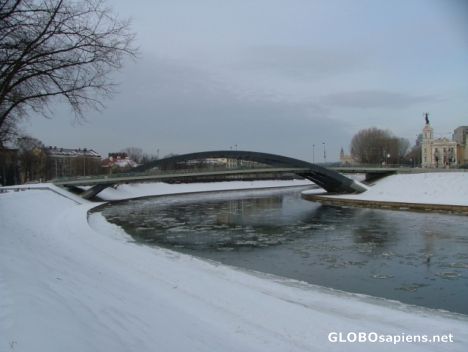 Postcard Vilnius - the river