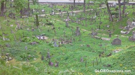 Postcard Old Rossa Cemetary