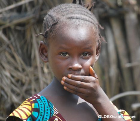 Postcard Liberia Girl