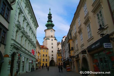 Postcard Bratislava (SK) - Michalska St in the morning