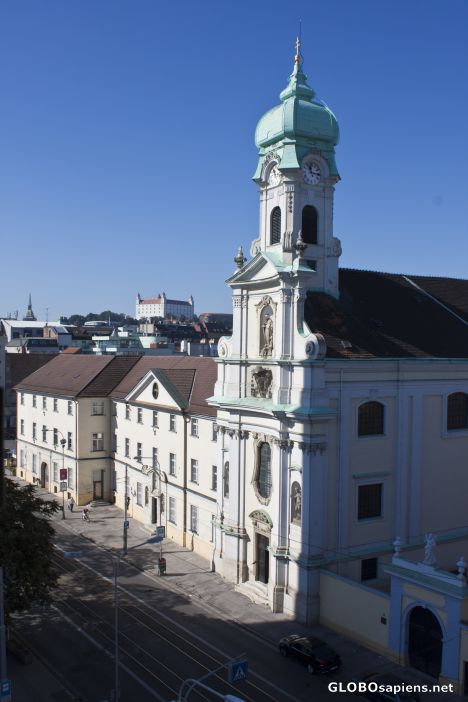 Postcard Sky - church - castle