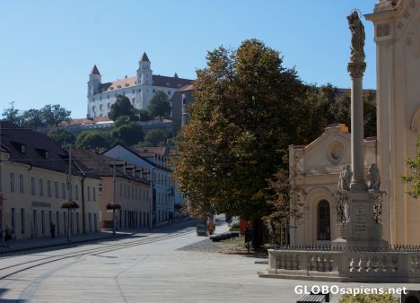 Postcard Walking to the castle -