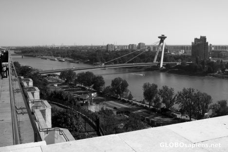 Postcard Nový Most (b/w)