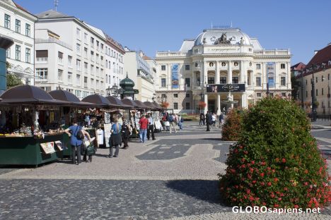 Postcard Hviezdoslav Square