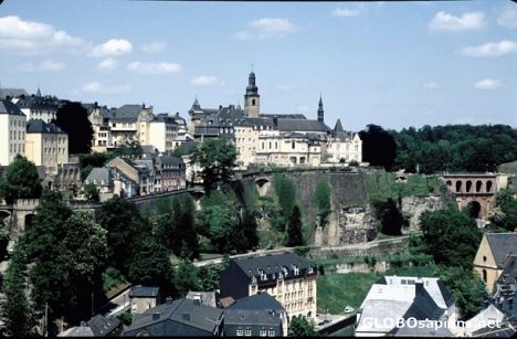 Postcard Luxemburg panorama