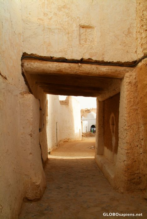 Postcard Ghadames - an emblem on the wall
