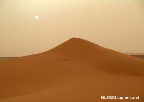 Postcard Saharan sunset near Ghadames