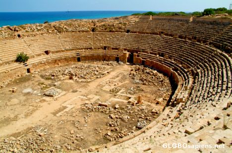 Postcard Leptis Magna (LY) - the Amphitheatre