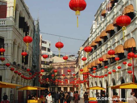 Postcard Lanterns in Macau