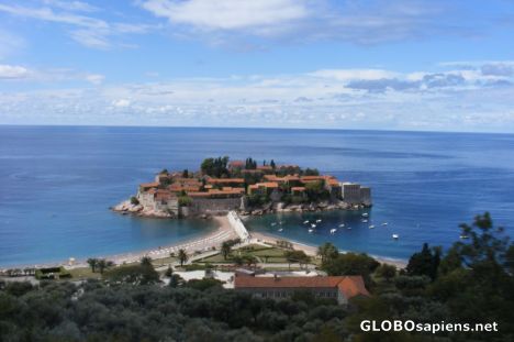 Postcard Sveti Stefan