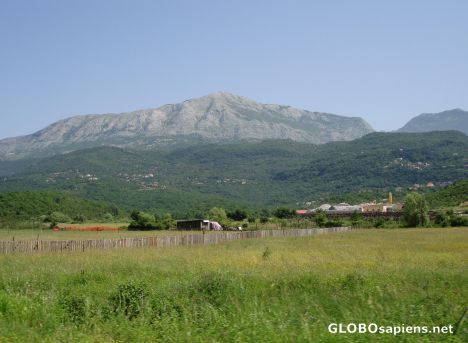 Beyond are the hills of Bosnia