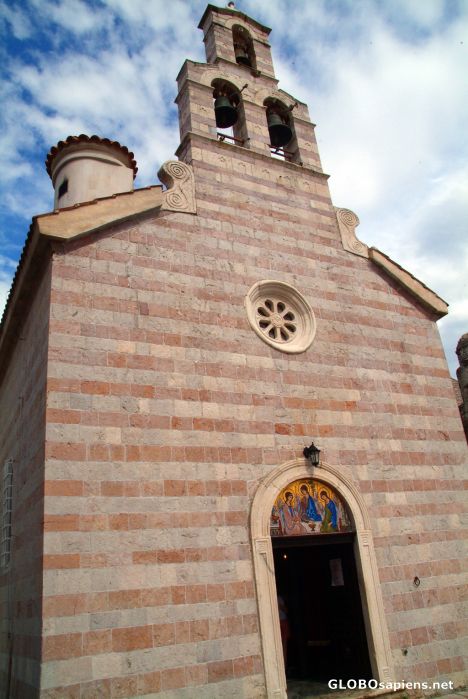 Postcard Budva (ME) - the smaller of the two churches