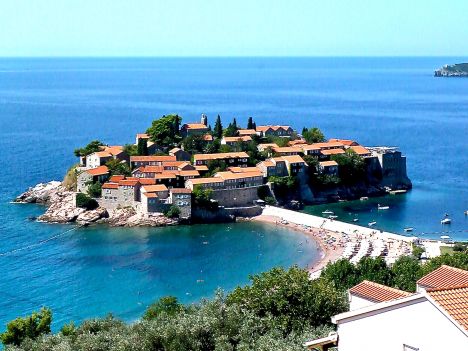 Postcard Sveti Stefan