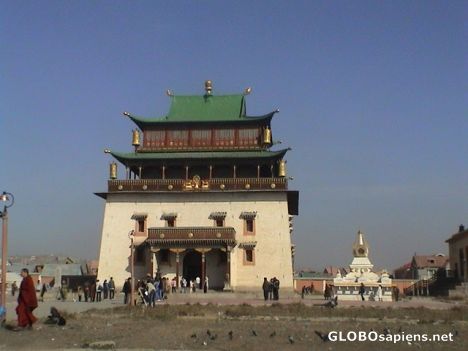 Postcard Gandantegchinlen Monastery