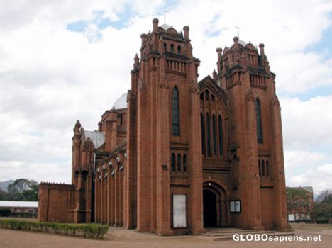 Postcard The oldest central african church.