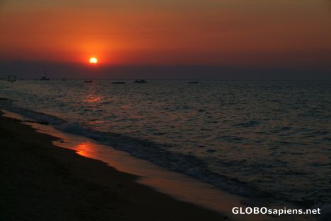 Postcard Lake Malawi Sunset