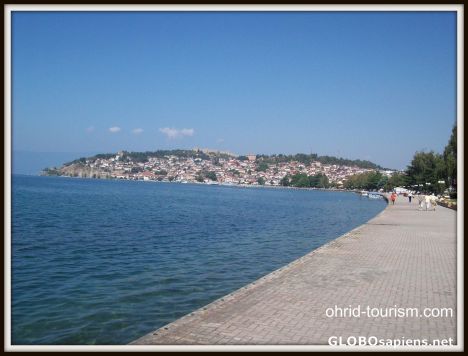 Postcard Ohrid lake