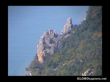 Postcard Rocks on the shore