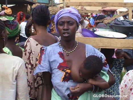 Postcard Sunday market in Douentza - Mali