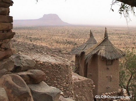 Postcard Dogon village