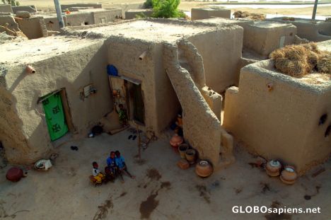 Postcard Mopti Old Town