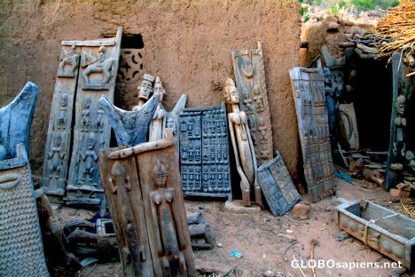 Postcard Wood carvings