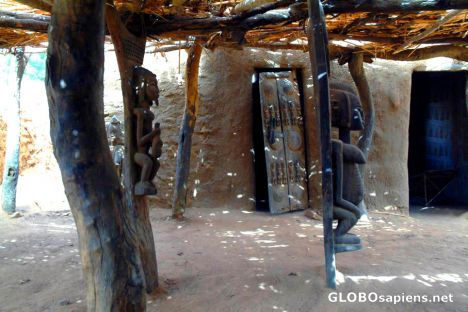Postcard Ennde's Chief's House, Dogon Country