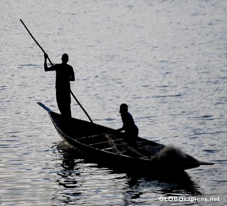 Postcard Niger river