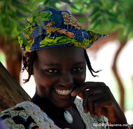 Postcard Fulani smile