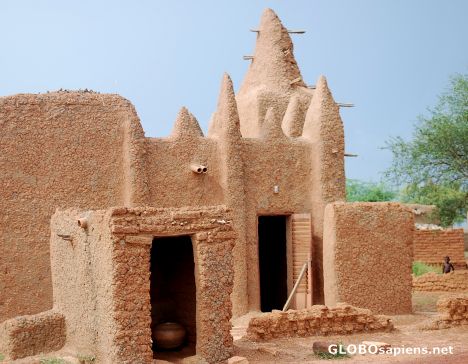 Postcard Fulani house
