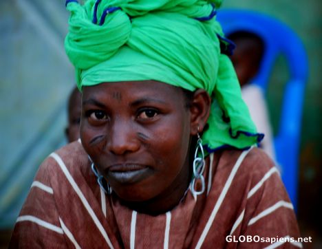 Postcard Fulani woman