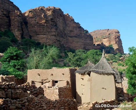 Postcard Dogon village