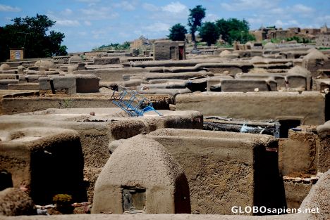 Postcard Sangah the main Dogon village