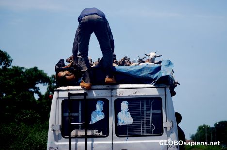Postcard On the road to Bamako
