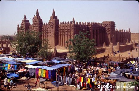Postcard Mosque in Djenne