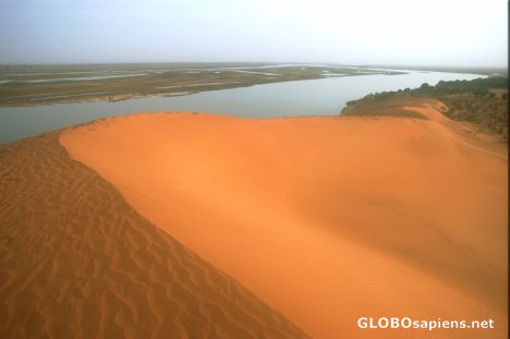 Postcard Colourful Sand