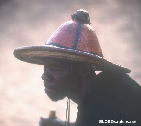Postcard Dogon man