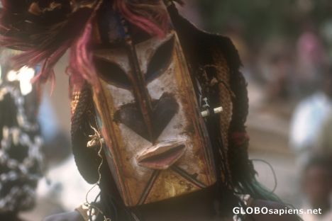 Postcard Dogon mask