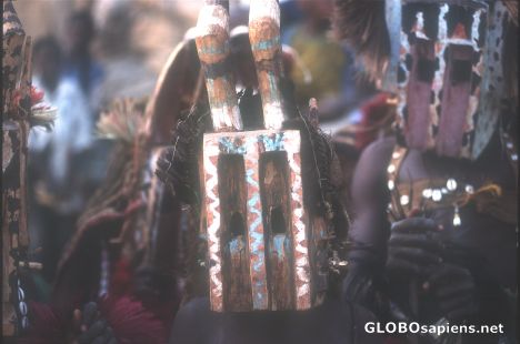 Postcard Dogon mask