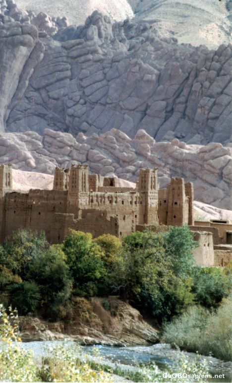 Kashba at the Atlas Mountain Region