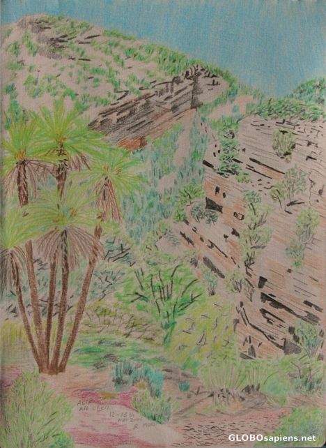 Postcard Asif Tamrhakht, near Ait Chelh, Paradise Valley.