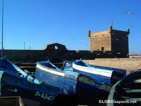 Postcard Fishing boats