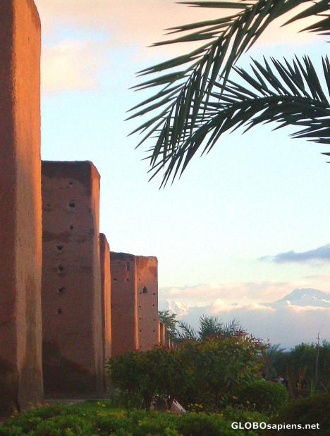 Postcard Ramparts in the evening sun