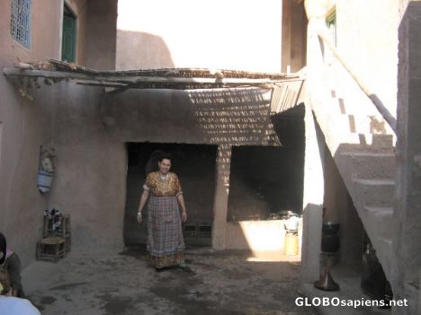 At a Berber house