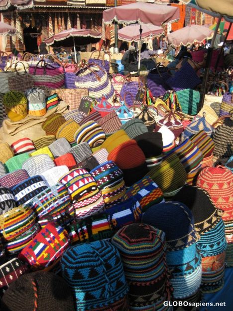 Postcard Colourful Berber Caps