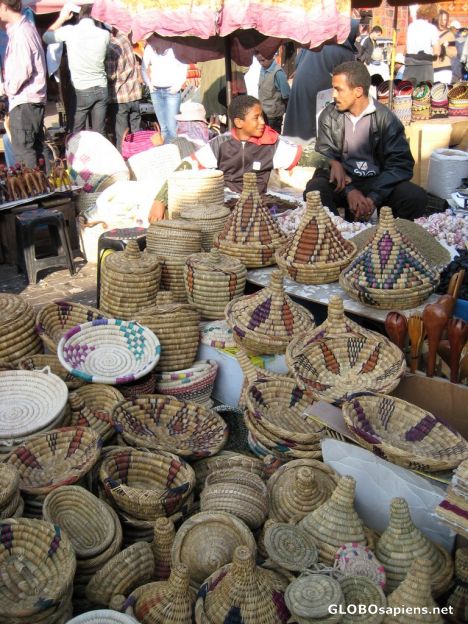 Postcard Baskets and Basket Sellers