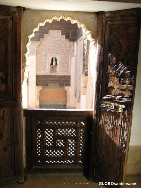 Postcard Inside Ben Yousef Medresa