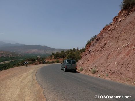 Postcard Road to Morocco.