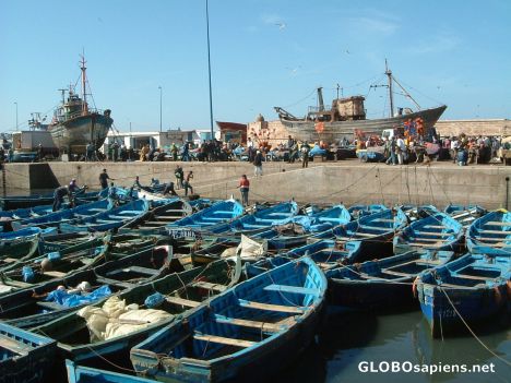 Postcard Fishing Port